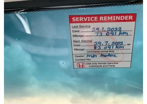 HONDA CIVIC 2018年 81599Km